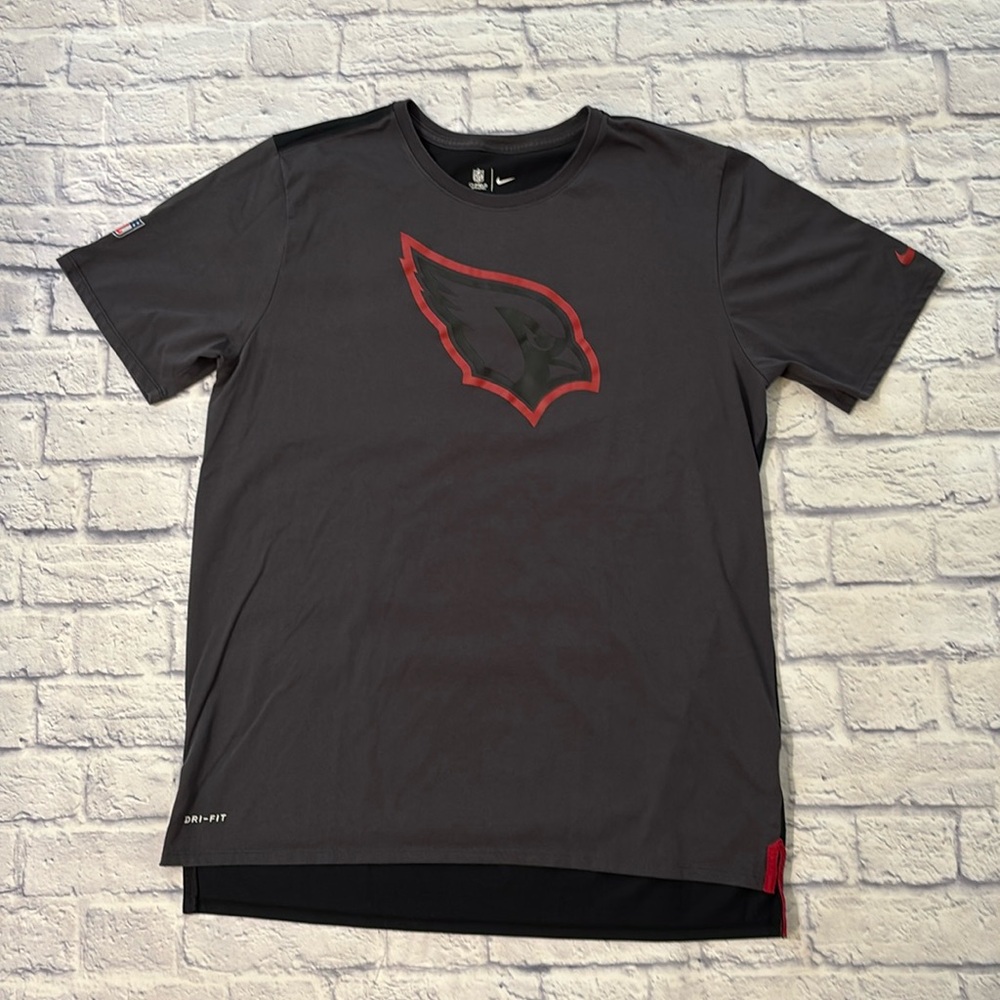 Nike NFL Dri-Fit Arizona Cardinals Gray Short Sleeve The Nike Tee Shirt Men’s XL
